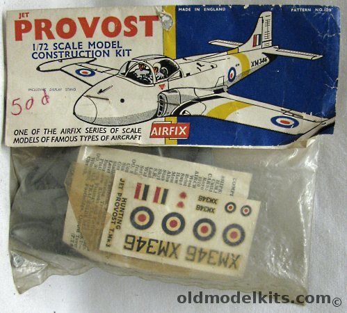 Airfix 1/72 Jet Provost T. Mk.3 - Bagged With Header, 109 plastic model kit